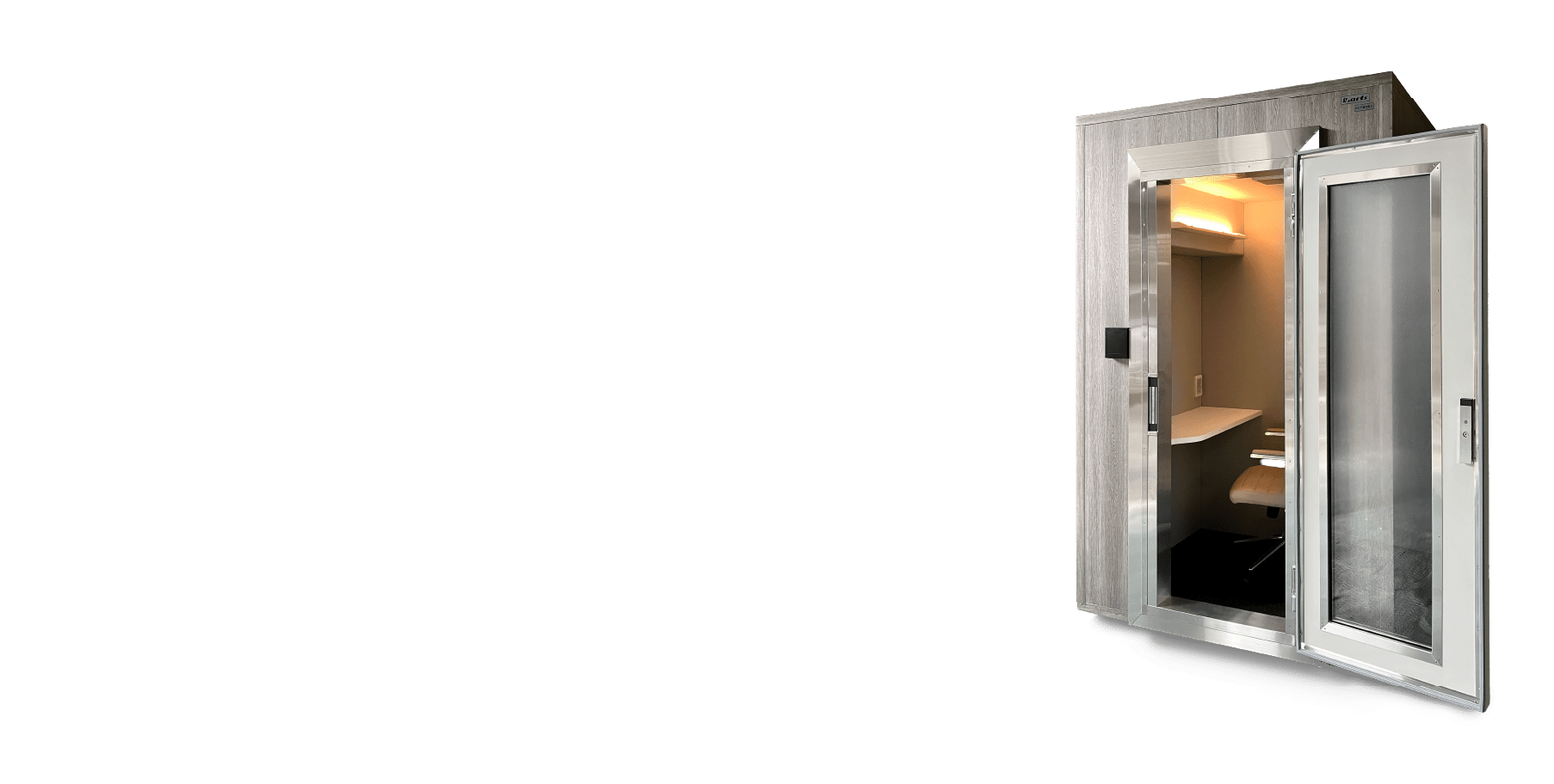 他社が解決できない技術をすべてクリアした、業界初の完全統合型ワークブース