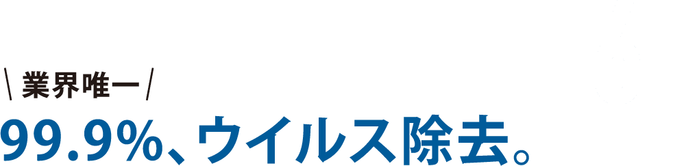 6.99.9%、ウイルス除去。